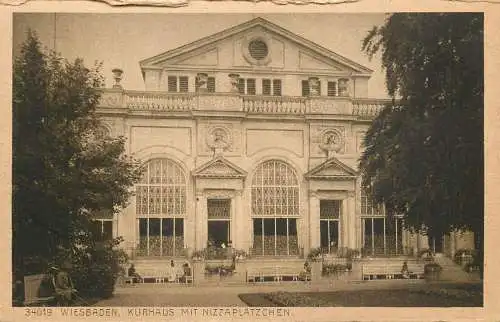 Germany Wiesbaden Kurhaus mit Nizzaplatzchen