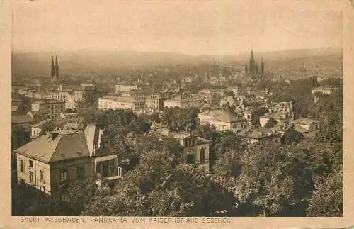 Germany Wiesbaden Panorama vom Kaiserhof