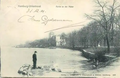 Germany Hamburg Uhlenhorst Partie an der Alster