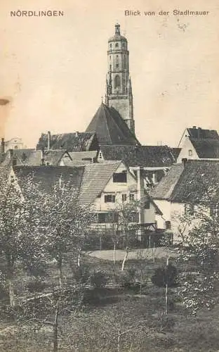 Germany Nordlingen Blick von der Stadtmauer
