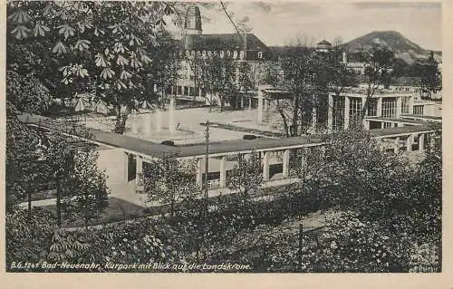 Germany Bad Neuenahr Kurpark mit  Blick auf die Landskrone