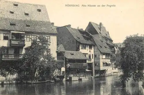 Germany Nurnberg Alte Hauser an der Pegnitz
