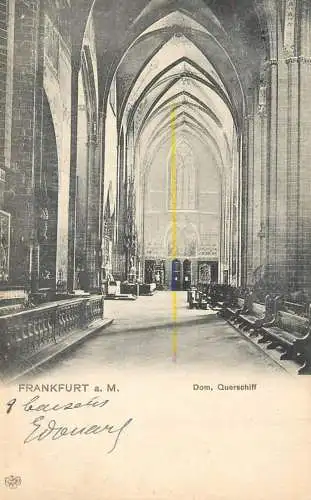 Germany Frankfurt am Main Kaiser Dom Inneres Querschiff