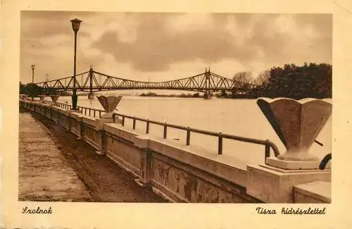 Hungary Szolnok bridge over Tisza