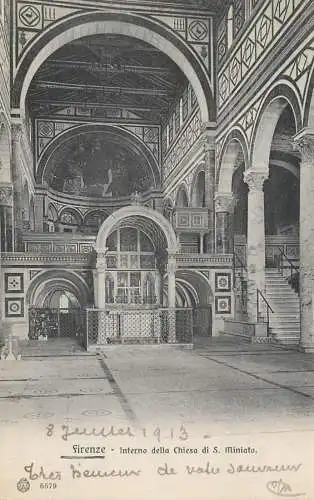Italy Firenze Interno della Chiesa di S. Miniato