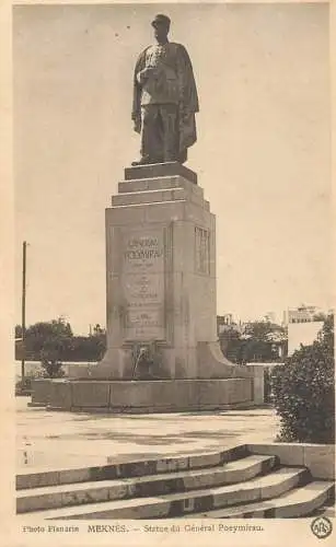 Morocco Meknes Statue du General Poeymirau