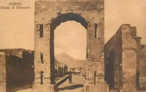 Italy Pompei Strada di Mercurio