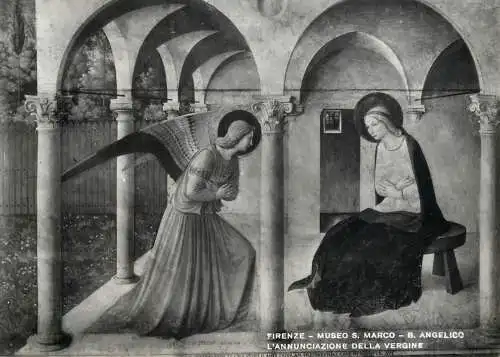 Fine Arts Paintings Firenze B. Angelico the annunciation of the virgin