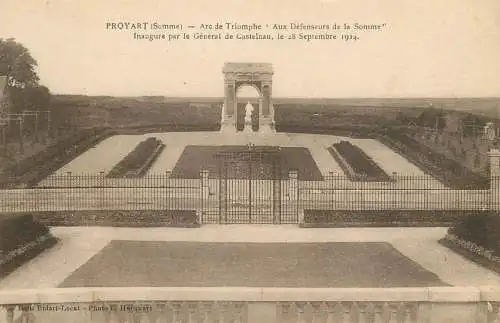 France Proyart (Somme) Arc de Triomphe Aux Defenseurs de la Somme