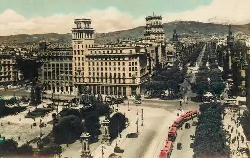 Spain Barcelona Plaza de Cataluna