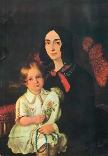 Fine Arts Paintings Romania Anica Manu and child Rosenthal Constantin Daniel