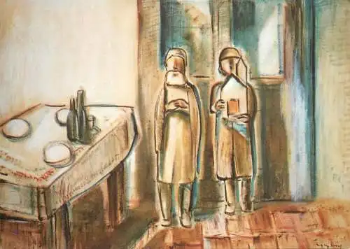 Fine Arts Paintings Egry Jozsef Nativity Play