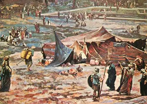 Fine Arts Paintings Einsiedeln Pilgerleben am Teiche Siloach