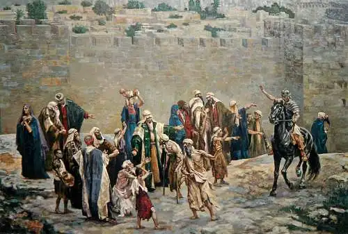 Fine Arts Paintings Einsiedeln volksgruppe mit dem Hohenpriester Kapihas
