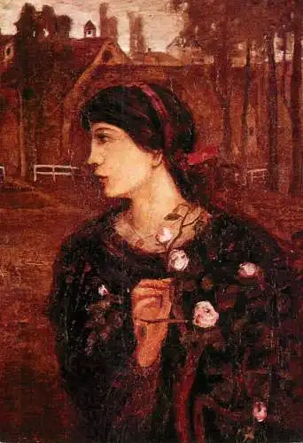 Fine Arts Paintings Gulacsy Lajos song to a rose tree