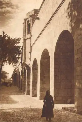 Cartolina di Rodi Italia l'Ospedale dei Cavalieri la facciata