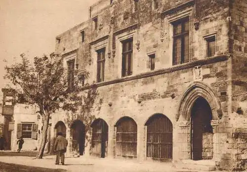 Cartolina di Rodi Italia Il palazzo dell'Ammiraglio