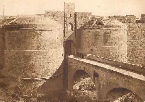 Cartolina di Rodi Italia Porta d'Amboise