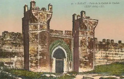 Morocco Rabat porte de la Casbah de Chellah