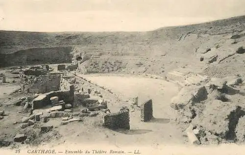 Tunisia Carthage theatre Romain