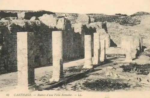 Tunisia Carthage ruines d'une villa Romaine