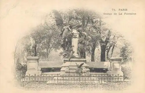 France Paris statue de la Fontaine