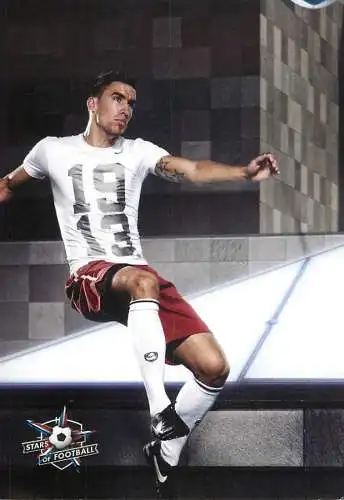 Stars of football pictorial card printed signature 30 Kevin Strootman the boss