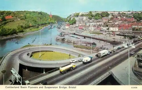 England Bristol Suspension Bridge & Cumberland Basin Flyovers