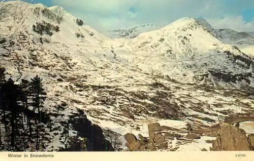 United Kingdom Wales winter in Snowdonia