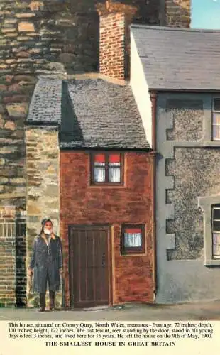 United Kingdom Wales smallest house in UK Conwy