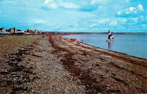 United Kingdom England beach and sailboat Stranraer