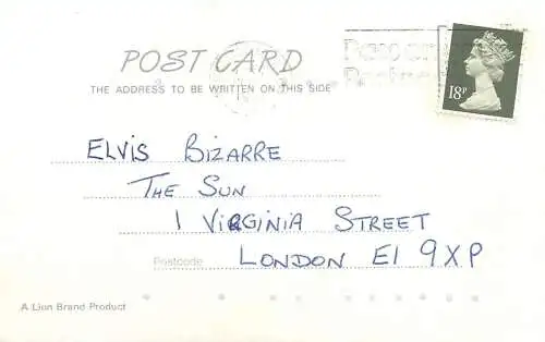United Kingdom personal letter for The Sun