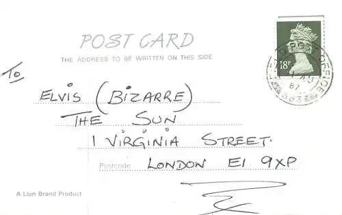 United Kingdom personal letter for The Sun