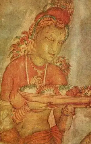Sri Lanka (Ceylon) Sigirya 1500-year old fresco