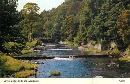 United Kingdom Wales Aberaeron lovers bridge and falls