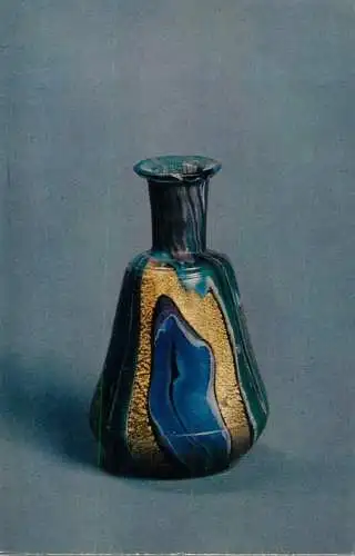 Egypt Alexandria flasks of polychrome glass with gold leaf late 1st century B.C - early 1st century A.D
