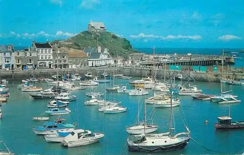 United Kingdom England Ilfracombe harbour and lantern hill