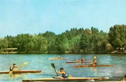 Maximafilie Postcard Canoe rowing contest