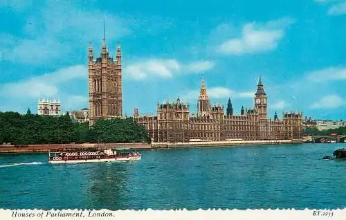 United Kingdom England London Houses of Parliament cruise boat