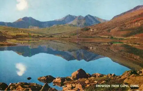 United Kingdom Wales Snowdon from Capel Curig