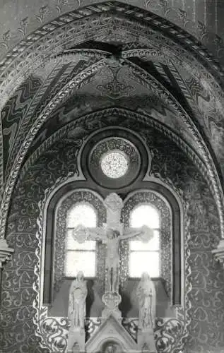 Hungary church interior Christ cross