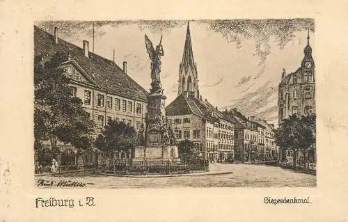 Germany Freiburg Giegesdenkmal