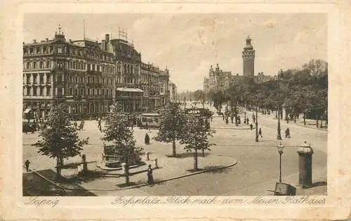 Germany Leipzig rafsplatz neuen Rathaus