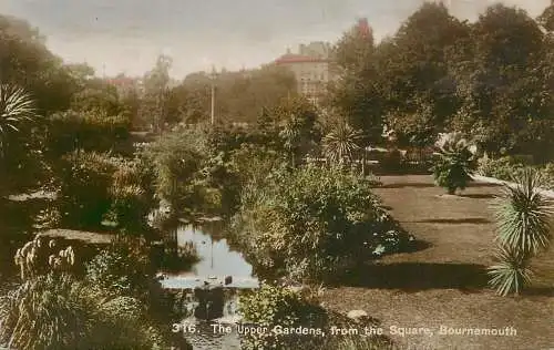 United Kingdom England Bournemouth the upper gardens