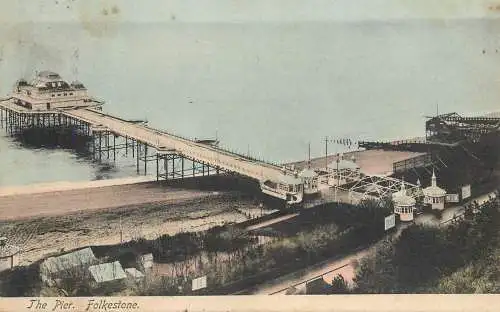 United Kingdom England Folkestone pier