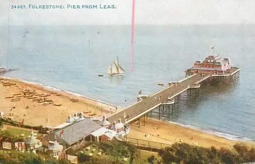 United Kingdom England Folkestone pier