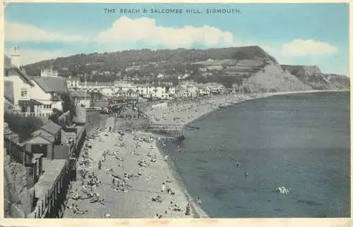United Kingdom England Sidmouth the beach Salcombe Hill