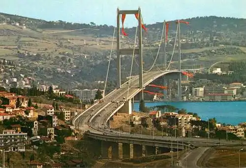 Turkey Istanbul Strait bridge general view