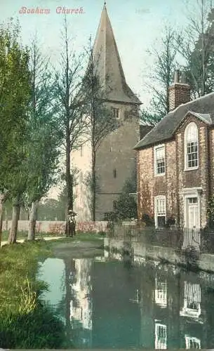 British abbeys, churches & cathedrals postcard Bosham church