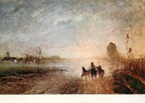 Munkacsy Mihaly painting - Dusty road II about 1883